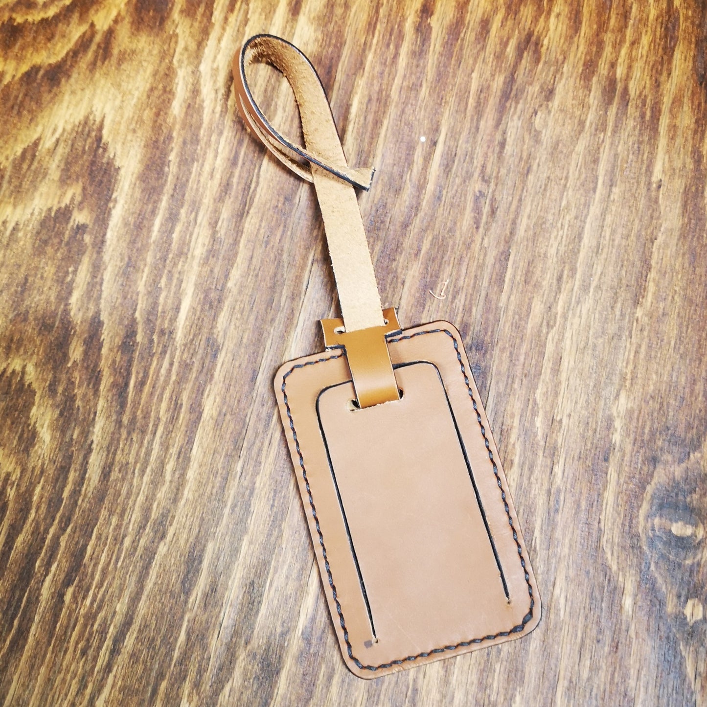 Leather Luggage Tag – “Claim Your Style.”