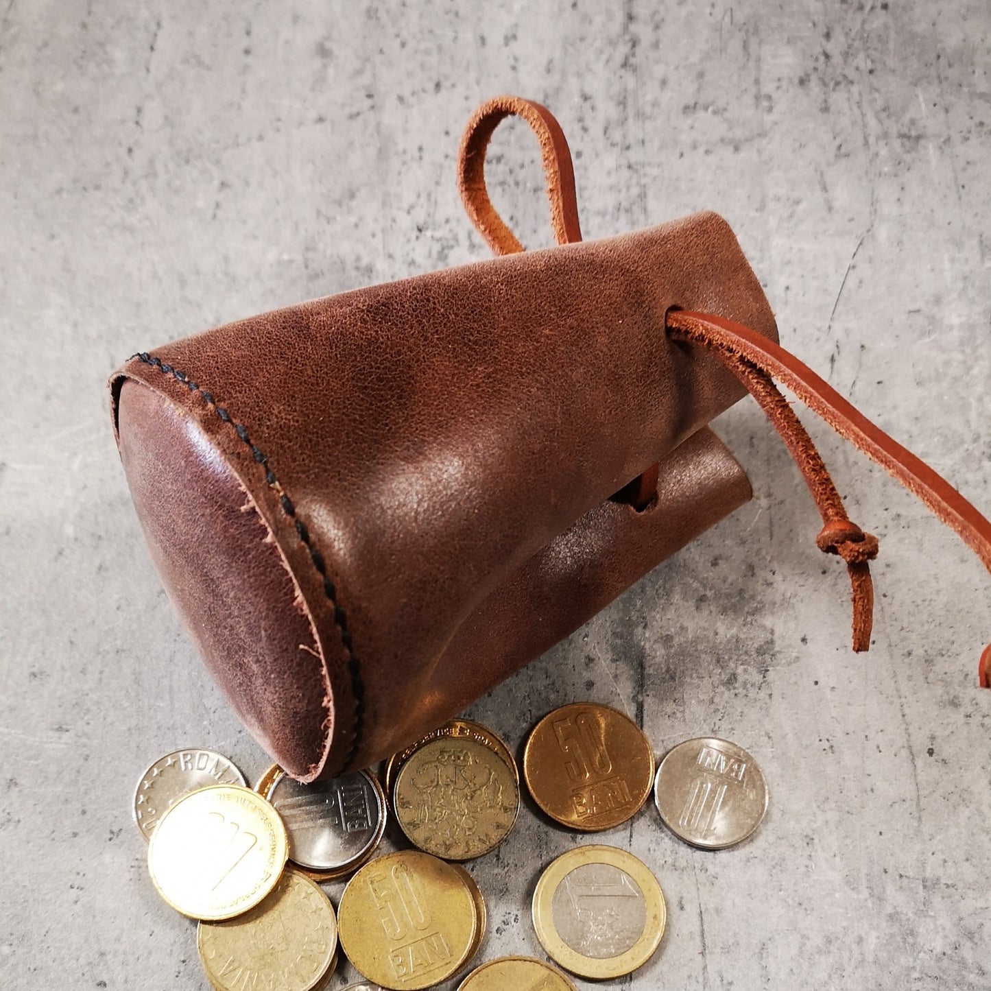 Leather Coin Pouch – “Small But Mighty.”