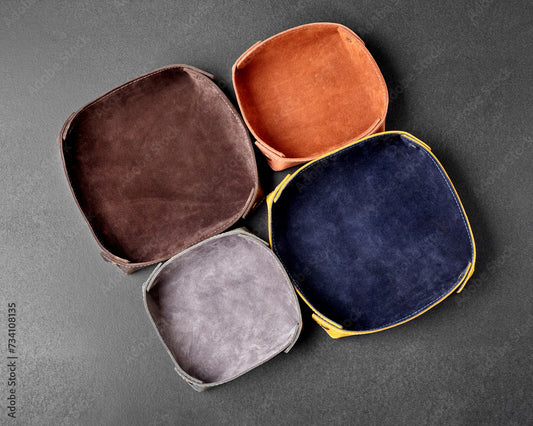 Leather Valet Tray – “Drop It in Style.”