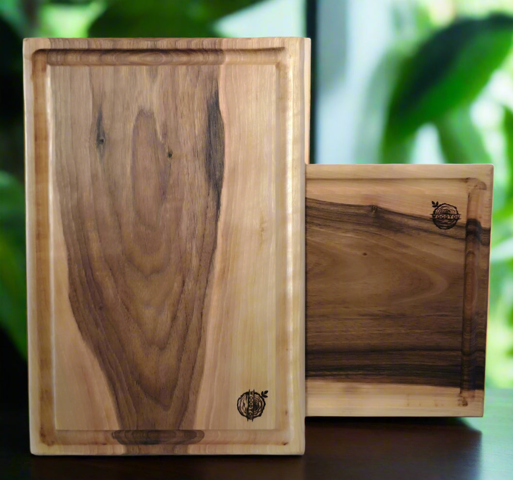 Walnut cutting board set