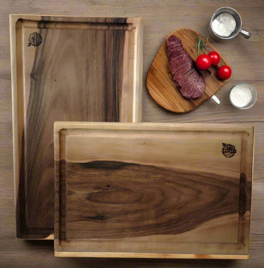 Walnut cutting board set