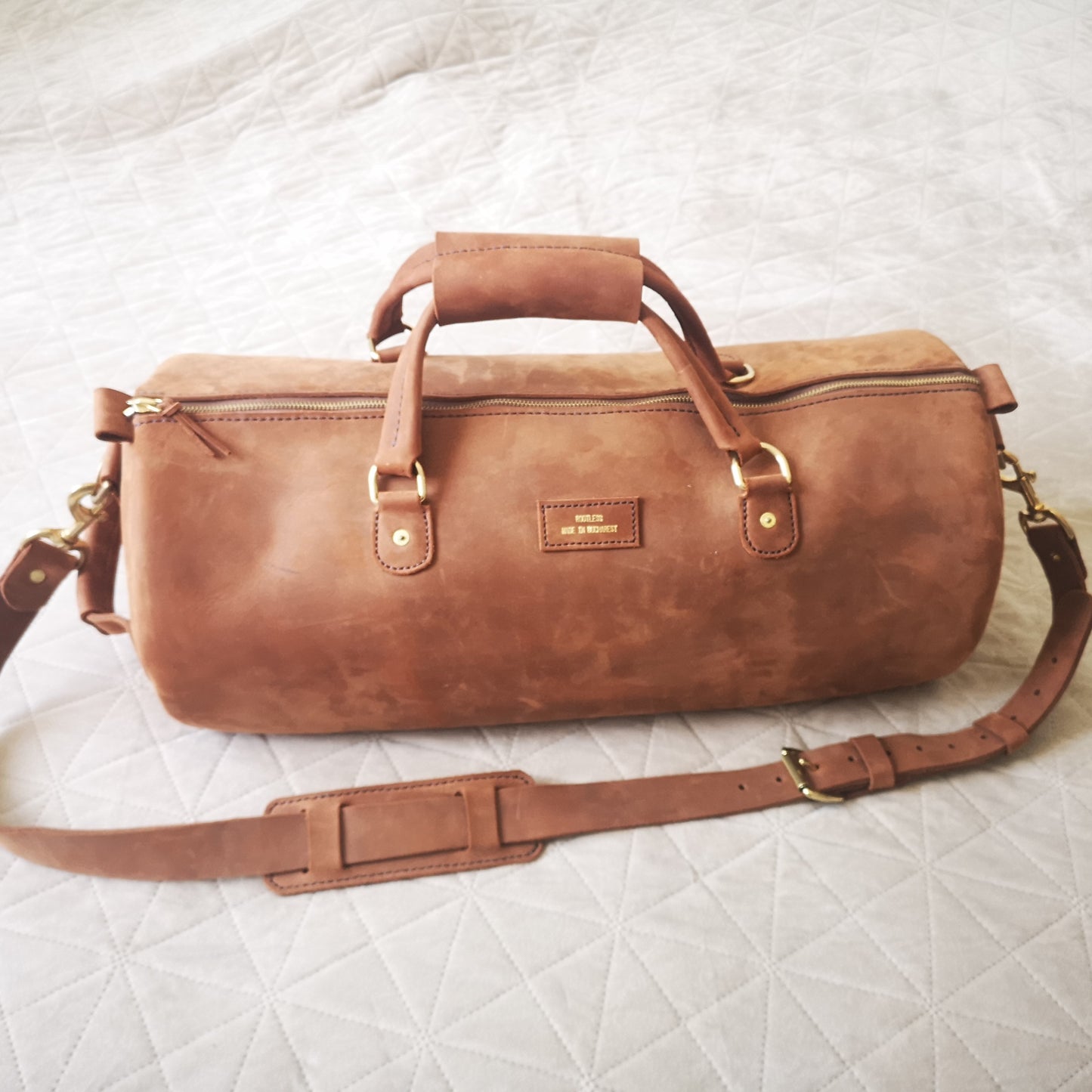 Military Leather Duffle Bag – “Built for the Long Haul.”