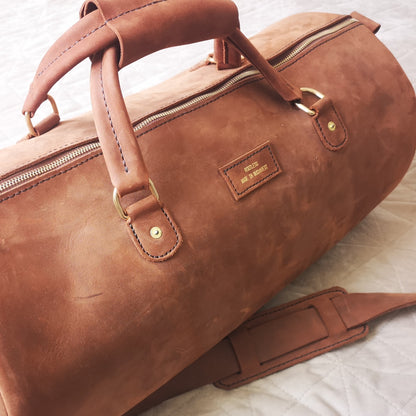 Military Leather Duffle Bag – “Built for the Long Haul.”