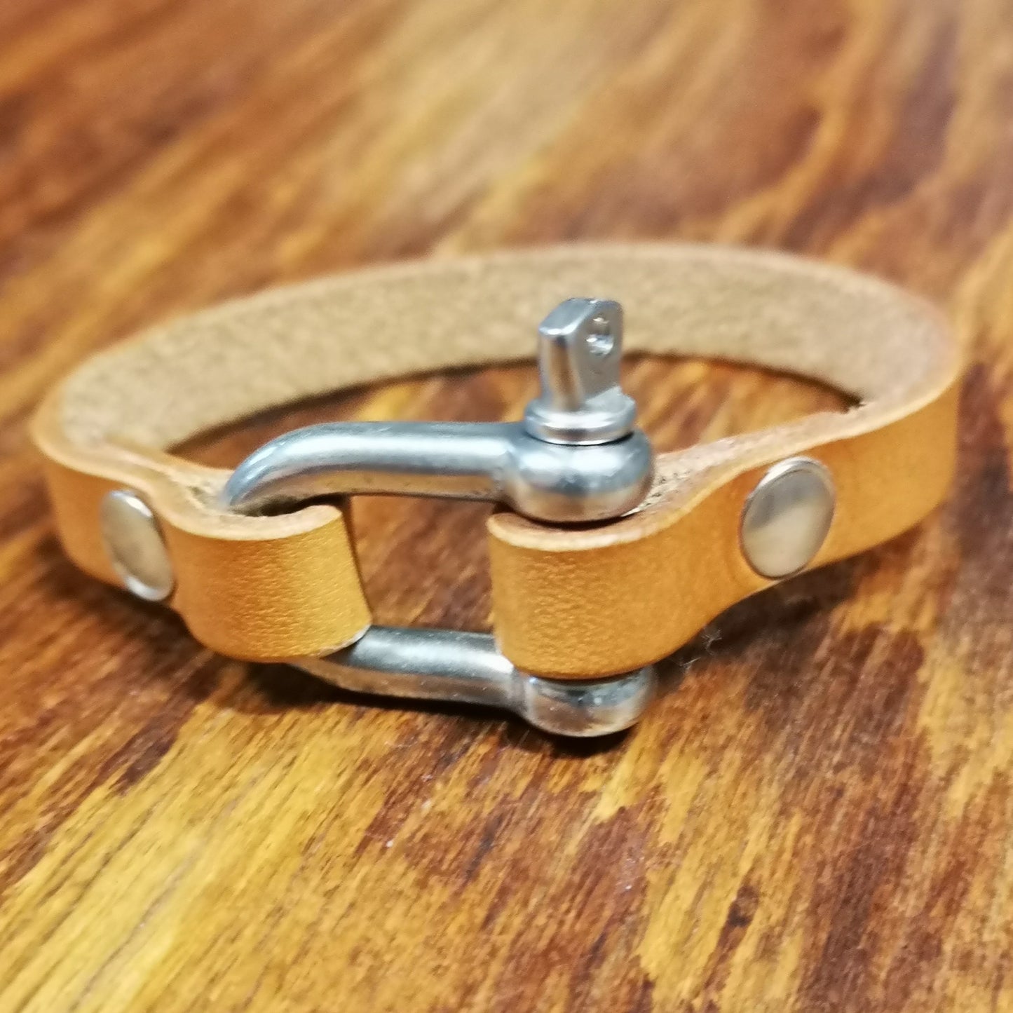 Leather Wristband – “Hard ware"
