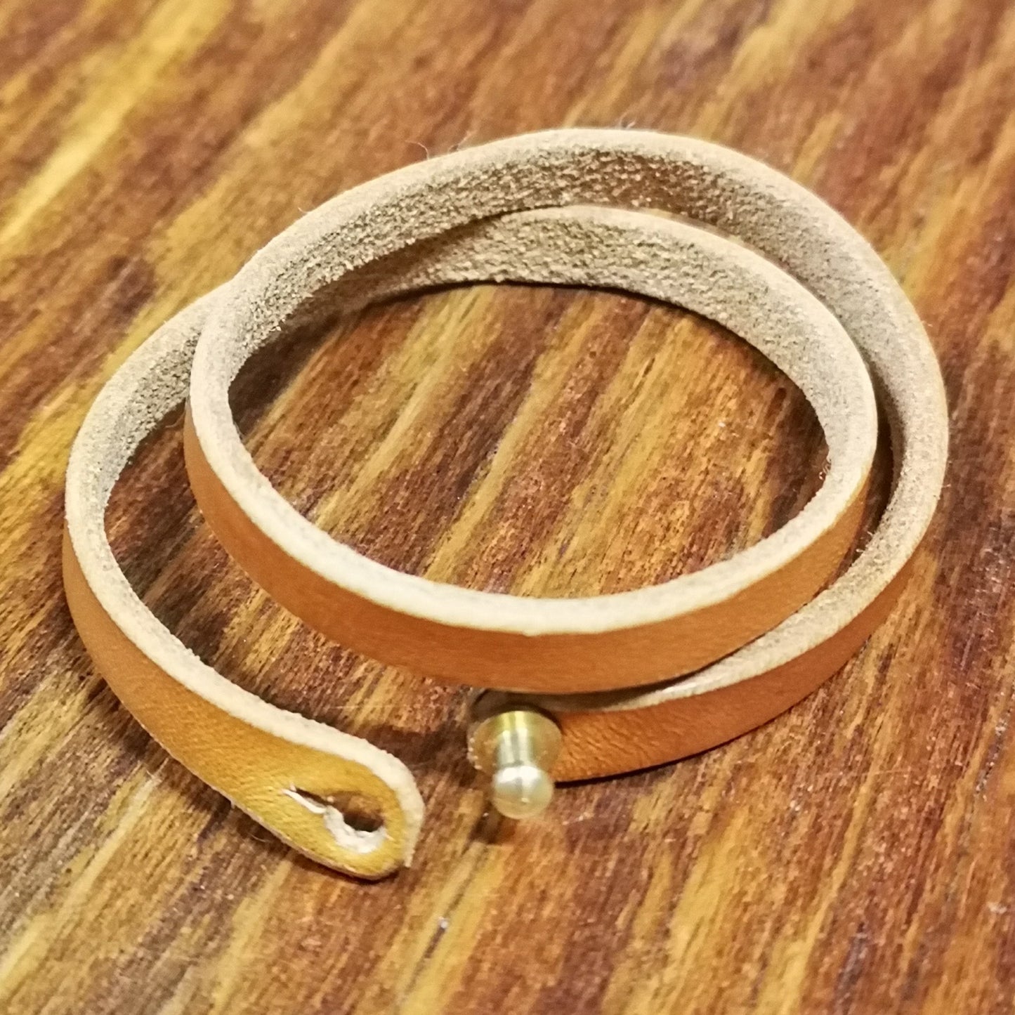 Leather Wristband – “Worn with Purpose.”