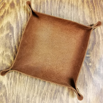 Leather Valet Tray – “Drop It in Style.”