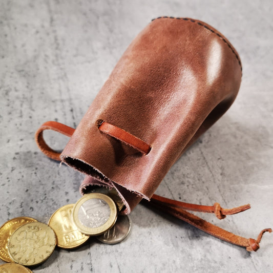 Leather Coin Pouch – “Small But Mighty.”