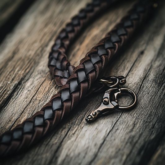 Leather Braided Chain – Secure Your Style with Confidence