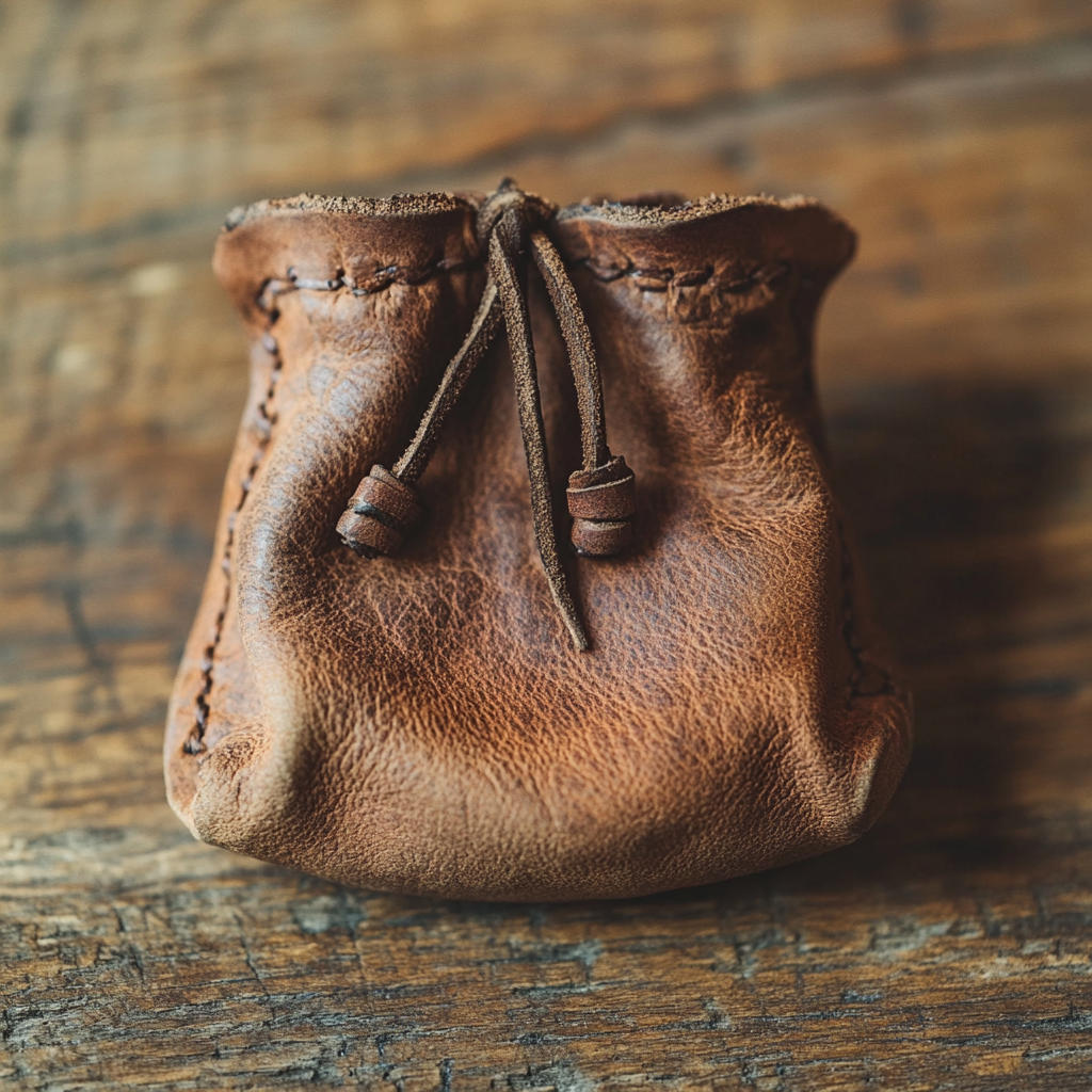 Leather Coin Pouch – “Small But Mighty.”