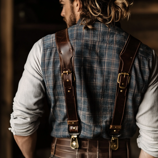 Leather Suspenders – Elevate Your Look with Timeless Support