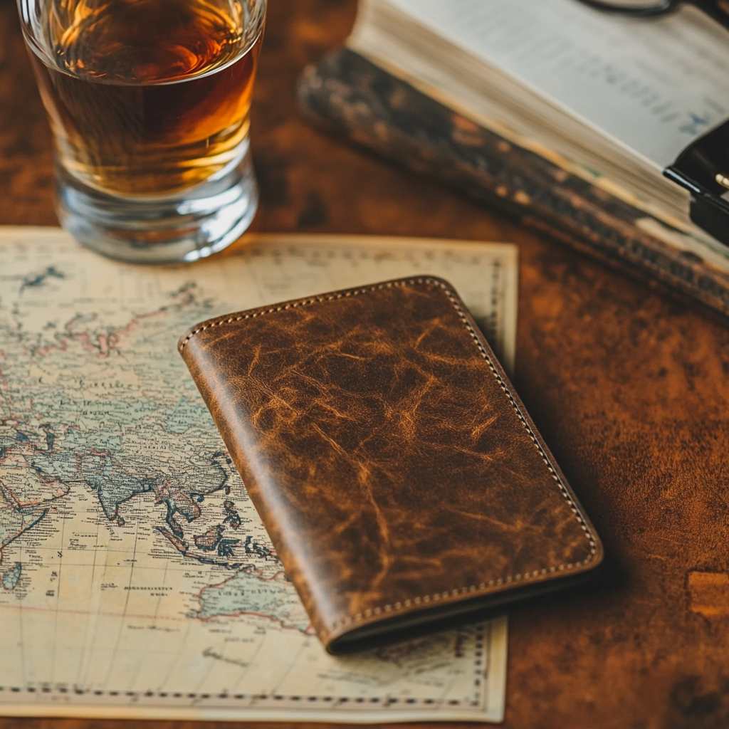 Leather Passport Case – “Travel with Confidence.”