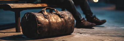 Military Leather Duffle Bag – “Built for the Long Haul.”